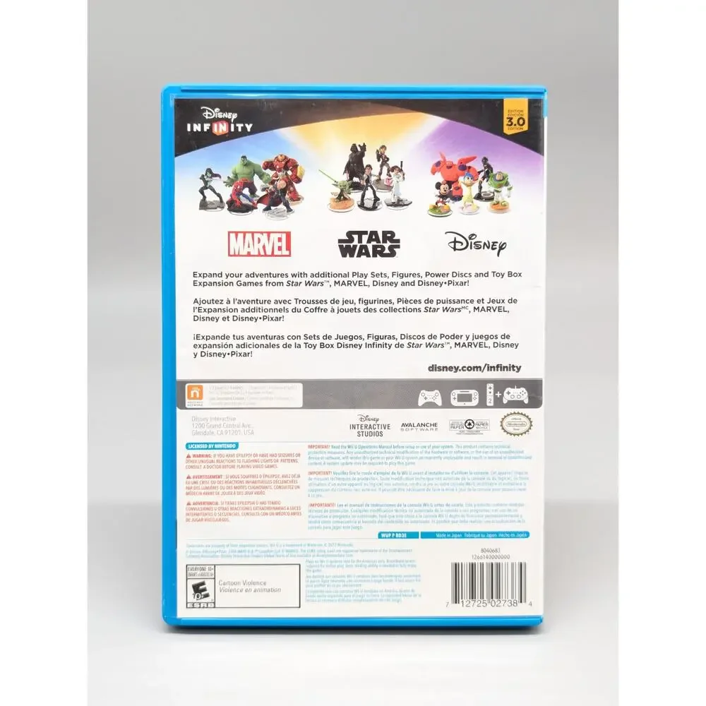 Disney Infinity 3.0 Nintendo Wii U Original Replacement Case Manual Only No Game